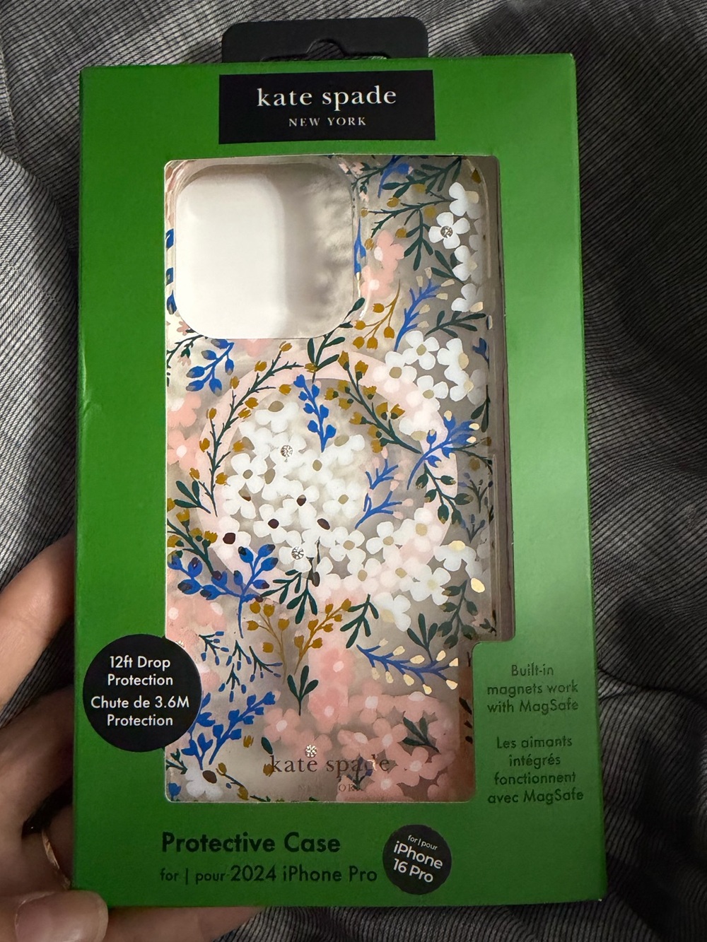 Kate Spade New York - Cover For IPhone 16 Pro 12ft Drop Protection works MagSafe